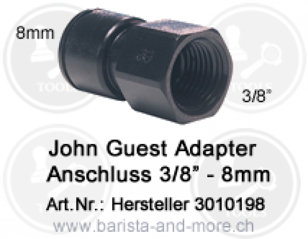 John Guest Gerader Anschluss 3/8 - 8mm [PM450813E]